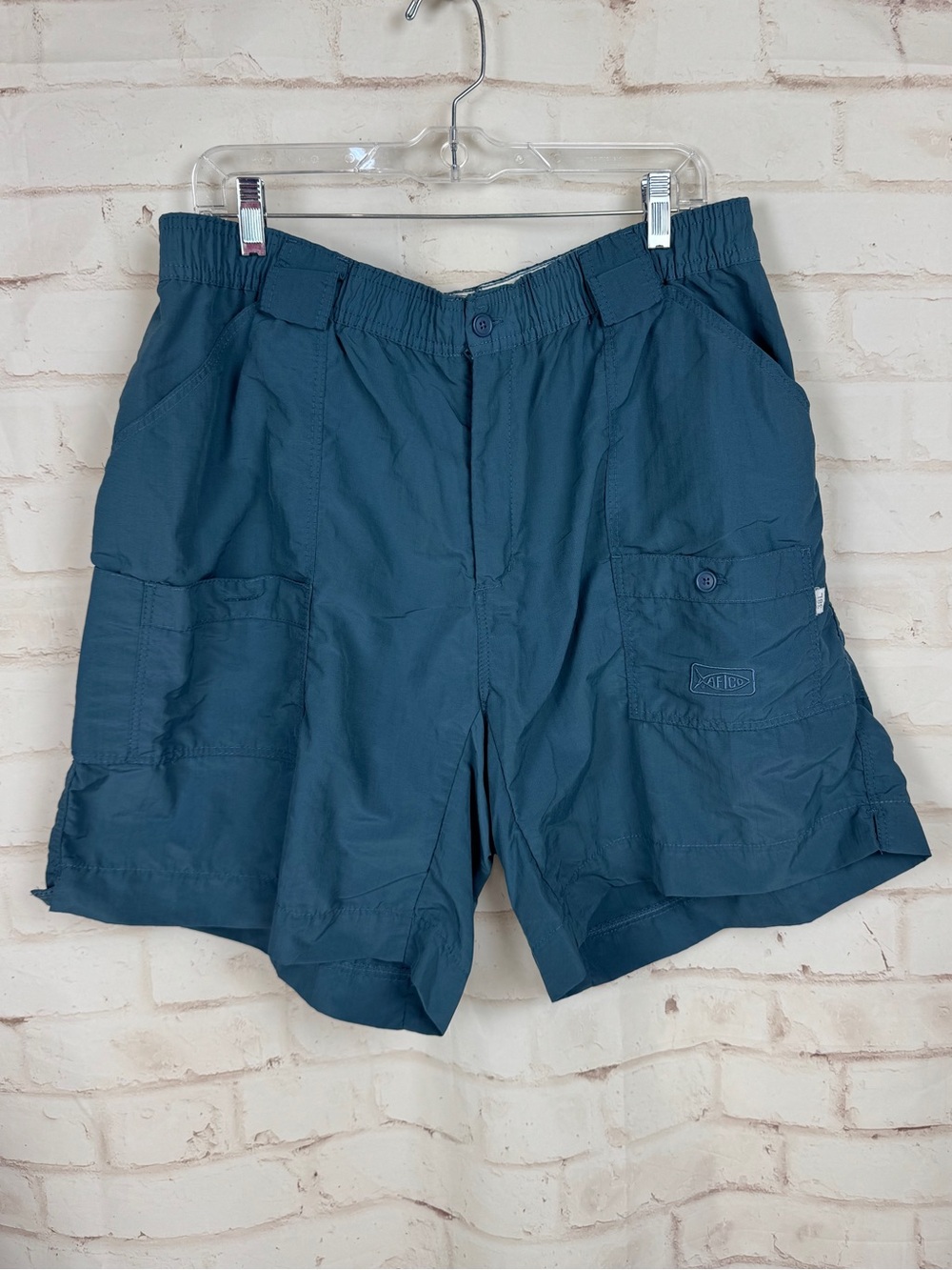 AFTCO Original M01L  Fishing Shorts Nylon w/ 7-Pockets Men's 38 EUC!!!!
